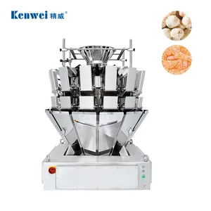 Adopting Ip66 Water-proof 14 Heads Combination Scale Weighing And Packaging Machine For meat chilled shrimp