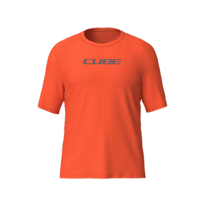 T-shirt à col rond Cube MTB rouge fluo M Vêtements de cyclisme - Product Image 1