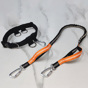 Heavy Duty <strong>Dog</strong> <strong>Walking</strong> <strong>Belt</strong> Buckle Tactical <strong>Hands</strong>-<strong>Free</strong> Nylon Lead Fashion Style Solid Pattern Personalized Features Rivet - Product Image 4