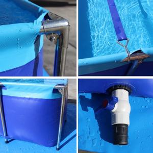 Bassin à poissons transparent mobile pour koïs, portable, pliable, pour jardin extérieur, <span class=keywords><strong>aquarium</strong></span> en PVC pour tortues et poissons - Product Image 4