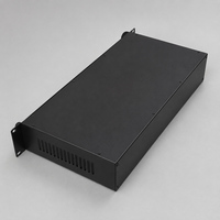 Penawaran Jangka Panjang Pabrik Cina, Kotak Instrumen Elektronik Besi Hitam IP55 88x482.6x250 19 Inch 2U Rack Case Harga Pabrik