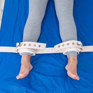Ceinture de retenue à double cheville, résistante aux coupures, à contrôle magnétique Ceinture d'immobilisation des jambes Boucle magnétique Ceinture de jambe Psychiatrie - Product Image 1