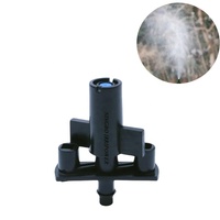 Arroseur de brumisation Mini buse serre brouillard brumisateur tête 4/7mm tuyau barbe connecteur raccords de tuyauterie d'irrigation