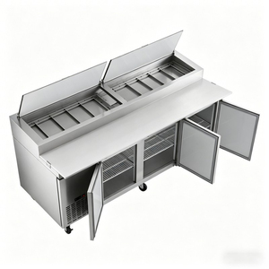 Three-door salad <b>table</b> Restaurant Use Ventilation Cooling Commercial Refrigerated Cabinet - Product Image 6