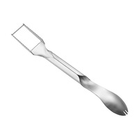 Alat Pemotong Semangka Manual 3 in 1, Sendok Garpu, Bahan Stainless Steel, Multifungsi, Portabel, untuk Rumah