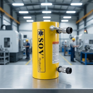 Cylindre hydraulique à double effet ENERPAC neuf, 150T, course de 150 mm, vérin HCR-1506, résistant à la charge latérale, poussée et levage, durée de vie de 8 à 10 ans - Product Image 1