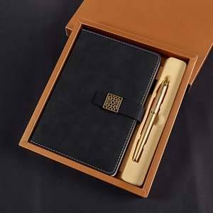 Wholesale Luxury Leather Hardcover A5 <b>Notebook</b> Custom Corporate <b>Diary</b> Pen Gift for Valentine's Day - Product Image 6