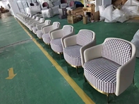 Fauteuil en tissu, canapé classique de loisirs, avec Base en métal, mobilier de salon, Design moderne, offre spéciale