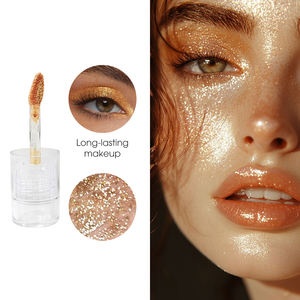 Private Label Wholesale OEM <strong>Liquid</strong> <strong>Eyeshadow</strong> Gold Glitter Highlighter Sparkling Silver Gold Glitter <strong>Eyeshadow</strong> - Product Image 1