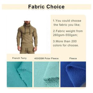 เสื้อผ้าสตรีทแวร์ลำลองแบบหนา ผลิตตามสั่ง ขายส่ง OEM ปักโลโก้ได้ ผ้าเฟรนช์เทอร์รี่เนื้อแน่น เป็นมิตรต่อสิ่งแวดล้อม ผ้าฝ้าย 100% กันลม - Product Image 3