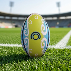 Ballon de rugby professionnel personnalisé cousu à la main pour les matchs et l'entraînement, léger, durable, écologique, Champ King - Product Image 3
