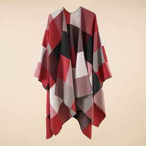Vente en gros de capes, ponchos, écharpes, châles et pashminas en laine pour femmes, hiver, 150*130cm - Product Image 5