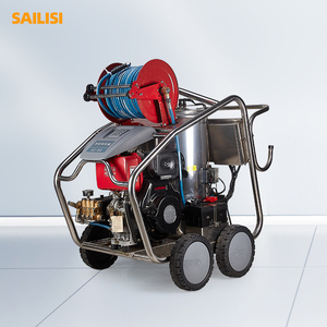 Lavadora de coche de agua caliente con alta presión 150Bar Limpiador de vapor Excelente estado Bomba de plástico eléctrica Motor Nuevo - Product Image 1