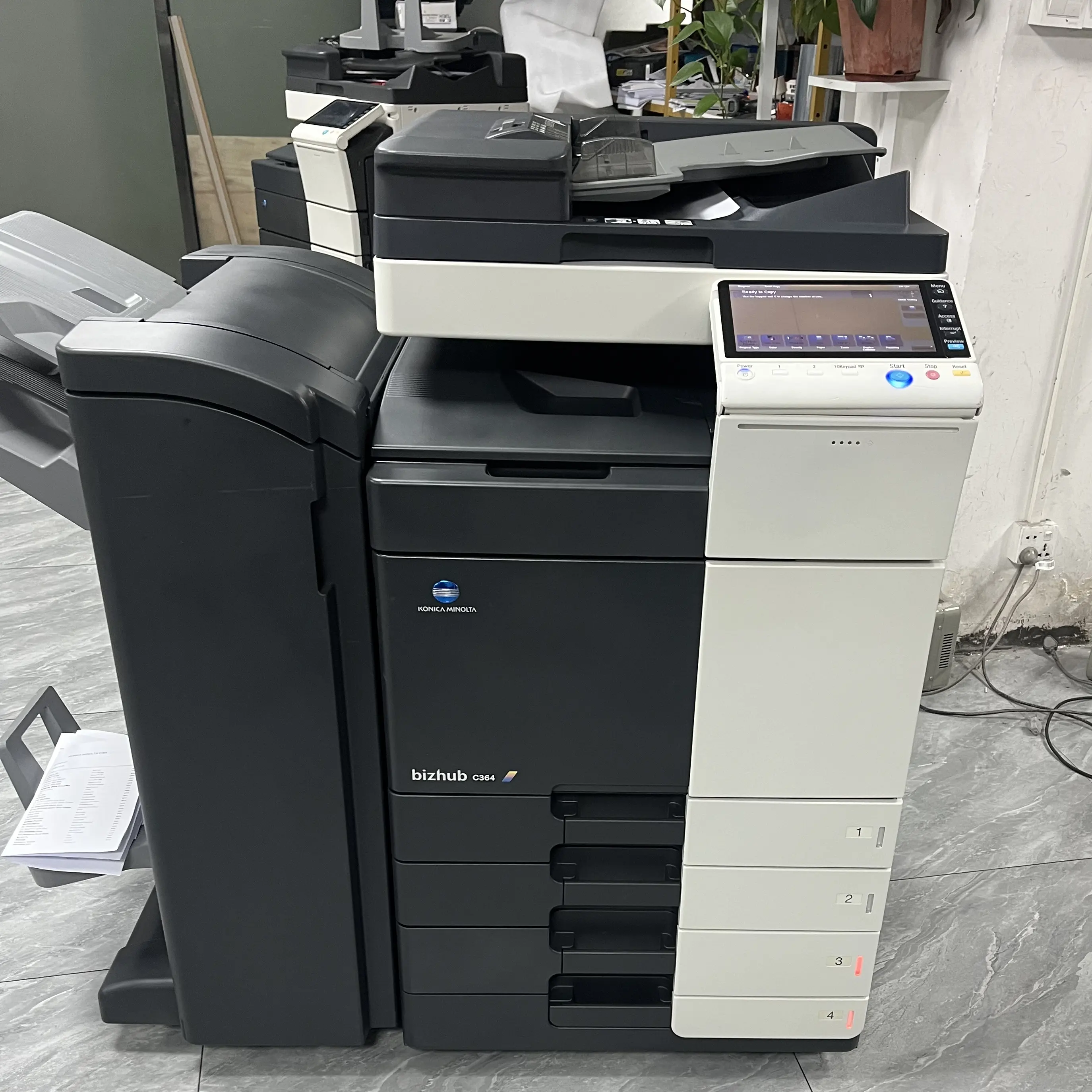 Mesin fotokopi bekas Refurbished A3, mesin cetak untuk Konica Minolta Bizhub C364e c452 C454e C554e C654e C754e