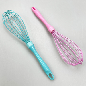 Phới đánh trứng <span class=keywords><strong>mini</strong></span> bằng silicon nhiều màu sắc, không dính, dùng tay, kiểu bóng bay - Product Image 2