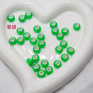 Cuentas Redondas Acrílicas Macroporosas Bicolor Arcoíris para Bisutería DIY - Material para Pulseras, Bolsos y Cadenas, Estilo Dulce Multicolor - Product Image 2