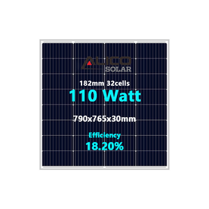 Mini panneau solaire compact pour camping 100W 6V 12V 18V 20W 30W 40W 50W 120W 150W 50 Watt, solaire personnalisé pour extérieur et maison AS-MO-100 Small Si - Product Image 1