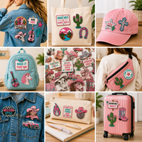 Meilleures ventes : Petites écussons thermocollants brodés à paillettes, motifs Lèvre de cerise scintillante, Fille, Rose, Plume, Nœud, Chapeau, pour la décoration de vêtements et sacs