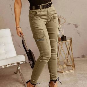 Moda femminile nuovi <span class=keywords><strong>pantaloni</strong></span> Pantalon Multi tasche Costume alla moda <span class=keywords><strong>pantaloni</strong></span> <span class=keywords><strong>Cargo</strong></span> Slim Fit - Product Image 6