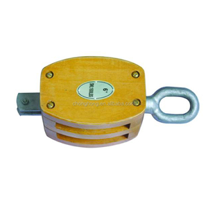 Polea de doble rueda giratoria tipo anillo, bloque de polea de doble carruaje de alta resistencia, rodillo de polea de 6 pulgadas, polea de madera, bloque japonés - Product Image 4