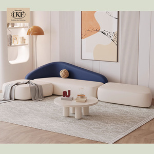 Sofá cama moderno y funcional OKF, sofá cama seccional en forma <span class=keywords><strong>de</strong></span> L, sofá esquinero para Villa, muebles <span class=keywords><strong>de</strong></span> sala <span class=keywords><strong>de</strong></span> estar - Product Image 3