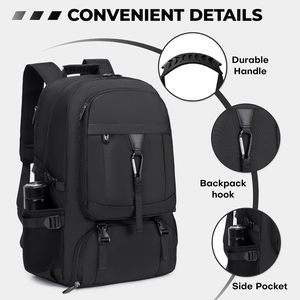 <span class=keywords><strong>Sac</strong></span> <span class=keywords><strong>à</strong></span> <span class=keywords><strong>dos</strong></span> de sport personnalisé <span class=keywords><strong>50L</strong></span> pour hommes et femmes, antivol, avec port de charge USB, <span class=keywords><strong>sac</strong></span> <span class=keywords><strong>à</strong></span> <span class=keywords><strong>dos</strong></span> décontracté pour le sport, compartiment pour chaussures, plusieurs compartiments - Product Image 3