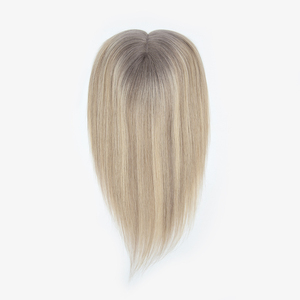 Topper de Cabello Humano 100% Virgen Mono Base para Mujeres, con Aspecto de Cuero Cabelludo Natural, con Clip, para Cabello Fino - Product Image 5