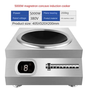 6000W <b>Electric</b> Induction Stainless Steel Kitchen Furnace Multi-Function 3500W Power Waterproof Aluminum Knob Touch Battery - Product Image 2