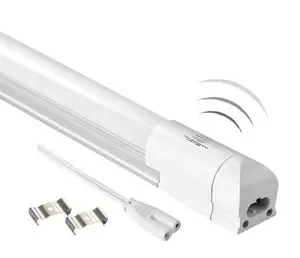 Tubo de luz de led t8 para estacionamento, sensor integrado 18w 1200mm com sensor de movimento microondas