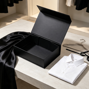 Boîte cadeau rigide magnétique pliable, boîte d'emballage personnalisée avec design rabattable pour bijoux, vêtements, emballage cadeau haut de gamme - Product Image 6