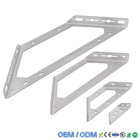 Support triangulaire universel en acier inoxydable, fixation multifonctionnelle à trois côtés, équerre d'angle à angle fixe, angle inversé