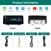 Écran sans fil CarPlay Android Auto de 10,25 pouces pour BMW Série 3/4 F30 F34 avec NBT Linux, prend en charge YouTube, Airplay, lecteur vidéo