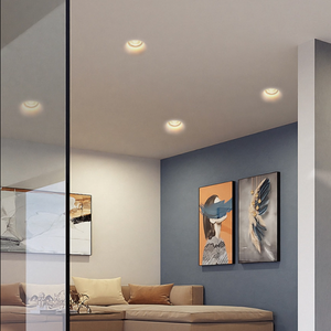 GDLED de yeso fábrica de iluminación de la luz interior de la lámpara de techo de yeso material GU10 empotrada <span class=keywords><strong>LED</strong></span> trimless downlight spotlight - Product Image 4