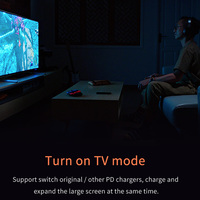 Hub USB Tipe C pria ke HDTV wanita, konverter Multi Port 3-in-1 untuk Gamer telepon Video 4K 30Hz kualitas tinggi