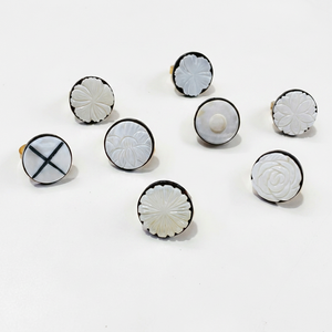 Anillo de Cuerno Natural de Búfalo, Vaca o Buey, Joyería de Cuerno, Anillo de Color Blanco y Negro, Joyería de Moda, Productos de Venta Caliente, Diseño Personalizado - Product Image 1