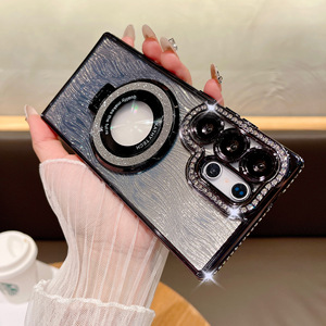 Nuova Custodia di Lusso con Motivo a Onde Glitterate Sfumate per <span class=keywords><strong>Samsung</strong></span> S25 Ultra S24 Plus S23 <span class=keywords><strong>22</strong></span>, <span class=keywords><strong>Cover</strong></span> in TPU con Anello Magnetico Diamantato - Product Image 5