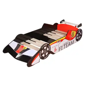 Serin yarış arabası tasarım ahşap bebek yatağı için 140x70 cm yatak yüksek kalite erkek yatak çin üretici tarafından yapılan