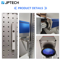 Machine de marquage laser fibre Jptech 2.5D 100W à refroidissement par air, marquage profond avec autofocus EZCAD3, prise en charge DXF/PLT/AI