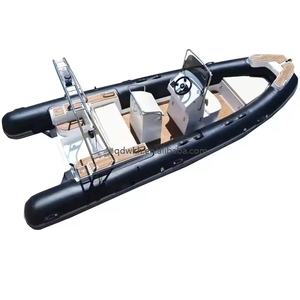 Barco inflable alemán de PVC de 20 pies con techo rígido de aluminio serie 580 bote rígido para surf carreras remo pesca en <span class=keywords><strong>lagos</strong></span> - Product Image 1