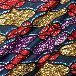 Kain cetak lilin kualitas tinggi Batik Afrika ringan mode wanita Lusaka pakaian kerajinan pilihan desain kustom