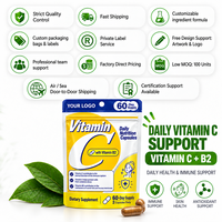 OEM ODM Capsules de Vitamine C et Vitamine B2 (Acide Ascorbique, Riboflavine) pour la Nutrition Cutanée – Complément Alimentaire en Marque Blanche – Vente en Gros Direct Usine