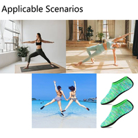 Chaussures d'eau hommes femmes chaussettes de natation impression couleur été plage baskets bord de mer baskets chaussettes pantoufles pour hommes femmes