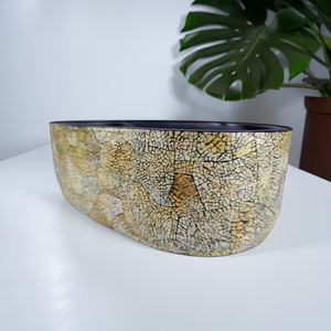 งานฝีมือทำมือ 100% เป็นมิตรกับสิ่งแวดล้อม ชามไม้เคลือบสีสันสดใส ศิลปะพื้นบ้านแบบดั้งเดิม สำหรับงานแต่งงาน งานเทศกาล ของตกแต่งบ้าน ของที่ระลึก - Product Image 2