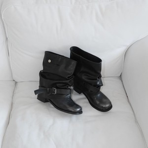 Botas de montar vaqueras de media pantorrilla para mujer, estilo vintage, con tacón grueso, para invierno 2025 - Product Image 3