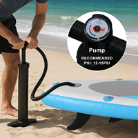 Meilleur Kayak Gonflable Unisexe en PVC pour l'Aventure, Stand Up Paddle Board Stable en Mousse pour l'Entraînement, Planche de Surf Gonflable pour Sports Nautiques