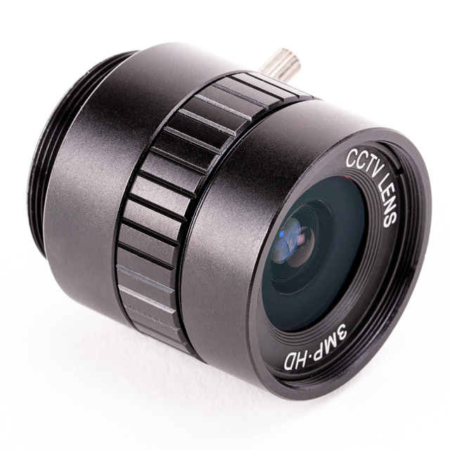 Chipboard 6mm/3MP Lens for HQ Camera for Raspberry Pi F1.2 Aperture for Enhanced Light High Compatibility Quick Assembly