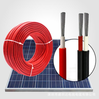 Câble solaire PV1-F pour fil de cuivre étamé isolé XLPO/PVC 4 mm DC 1500V AC 1000V, construction LSZH sans halogène