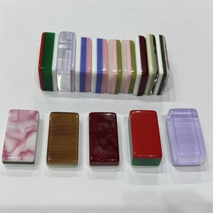 Acrylic Mahjong Tiles With Logo Customization For Chess And Card <b>Entertainment</b> - Product Image 5
