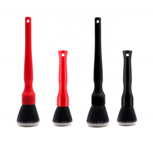 <span class=keywords><strong>Brosse</strong></span> de nettoyage intérieure pour sièges de voiture Kingdetail, écologique, durable, en cuir, avec poils de cheval et petite poignée en bois JBM-1 - Product Image 3