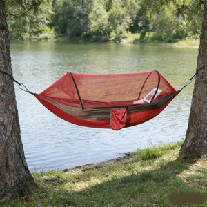 <span class=keywords><strong>Hamac</strong></span> d'extérieur professionnel avec moustiquaire, résistant aux déchirures, grande capacité, portable, pour le camping, vente en gros, ISO9001 - Product Image 6